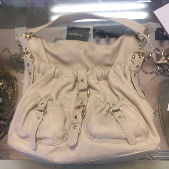 Michael Kors leather beige bag - Picture 1 of 8